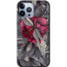 Gramaphone Apple iPhone 13 Pro Max Kılıf Hd Desen Baskılı Arka Kapak + Kırılmaz Cam - Kelebek Ömrü