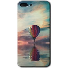 iPhone 7 Plus Kılıf Hd Desen Baskılı Arka Kapak + Kırılmaz Cam - Zeplin