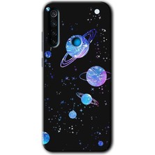 Redmi Note 8 Kılıf Hd Desen Baskılı Arka Kapak + Kırılmaz Cam - Samanyolu Galaksi