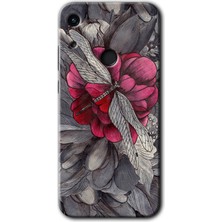 Huawei Y6S Kılıf Hd Desen Baskılı Arka Kapak + Kırılmaz Cam - Kelebek Ömrü