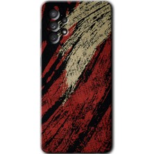 Galaxy A52S Kılıf Hd Desen Baskılı Arka Kapak + Esnek Nano Cam - Kumaş Deseni 6