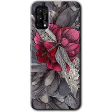 Realme 7 Pro Kılıf Hd Desen Baskılı Arka Kapak + Kırılmaz Cam - Kelebek Ömrü