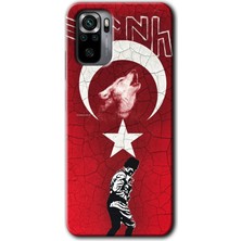 Redmi Note 10S Kılıf Hd Desen Baskılı Arka Kapak - Bozkurt Atam