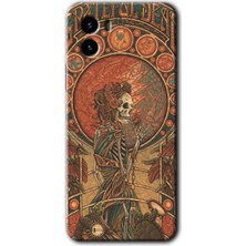 Gramaphone Vivo Y15S Kılıf Hd Desen Baskılı Arka Kapak + Kırılmaz Cam - İskeleet Aşk