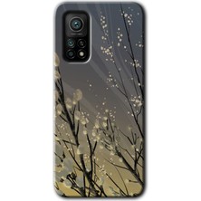 Gramaphone Xiaomi Mi 10T Pro Kılıf Hd Desen Baskılı Arka Kapak - Branches Flowers