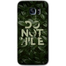 Gramaphone Galaxy S7 Edge Kılıf Hd Desen Baskılı Arka Kapak + Esnek Nano Cam - Do Not Hide