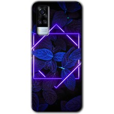 Vivo Y51A Kılıf Hd Desen Baskılı Arka Kapak - Mekanik Yaprak 5