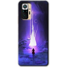 Redmi Note 10 Pro Kılıf Hd Desen Baskılı Arka Kapak - Wanderer Silhouette