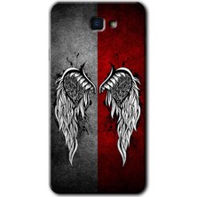 Galaxy J7 Prime Kılıf Hd Desen Baskılı Arka Kapak + Kırılmaz Cam - Lucifer