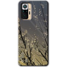 Redmi Note 10 Pro Kılıf Hd Desen Baskılı Arka Kapak - Branches Flowers