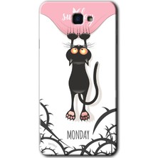 Galaxy J7 Prime Kılıf Hd Desen Baskılı Arka Kapak + Kırılmaz Cam - Dark Sunday