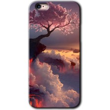 iPhone 6s Kılıf Hd Desen Baskılı Arka Kapak + Esnek Nano Cam - Uçurumdaki Hayat