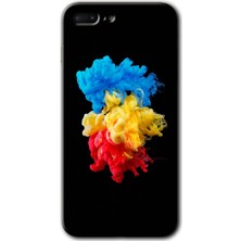iPhone 7 Plus Kılıf Hd Desen Baskılı Arka Kapak + Kırılmaz Cam - Black 1