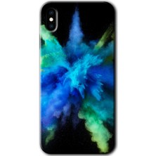 iPhone Xs Kılıf Hd Desen Baskılı Arka Kapak + Kırılmaz Cam - Karışım 1