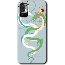 Redmi Note 10 5g Kılıf Hd Desen Baskılı Arka Kapak + Kırılmaz Cam - Snake Friendship