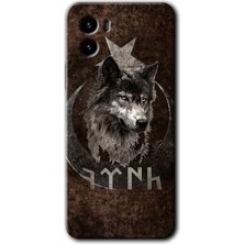 Vivo Y15S Kılıf Hd Desen Baskılı Arka Kapak - Bozkurt Göktürk