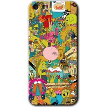 iPhone 5s Kılıf Hd Desen Baskılı Arka Kapak + Kırılmaz Cam - Süper Çizgi Kahramanlar 2