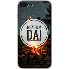 iPhone 7 Plus Kılıf Hd Desen Baskılı Arka Kapak + Kırılmaz Cam - Bezdum Da