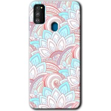 Gramaphone Galaxy M21 Kılıf Hd Desen Baskılı Arka Kapak + Esnek Nano Cam - Çin Mandala 1
