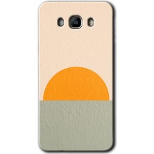 Galaxy J7 2016 Kılıf Hd Desen Baskılı Arka Kapak + Kırılmaz Cam - Color Wall