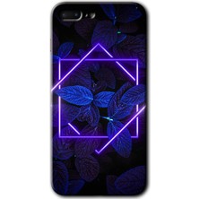 iPhone 7 Plus Kılıf Hd Desen Baskılı Arka Kapak + Kırılmaz Cam - Mekanik Yaprak 5