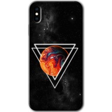 iPhone x Kılıf Hd Desen Baskılı Arka Kapak - Kızıl Gezegen