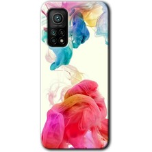 Gramaphone Xiaomi Mi 10T Kılıf Hd Desen Baskılı Arka Kapak - Gökkuşağı Color