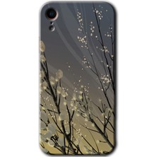 iPhone Xr Kılıf Hd Desen Baskılı Arka Kapak - Branches Flowers