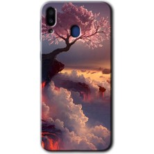 Gramaphone Galaxy M10 Kılıf Hd Desen Baskılı Arka Kapak + Esnek Nano Cam - Uçurumdaki Hayat