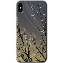 Gramaphone Apple iPhone Xs Max Kılıf Hd Desen Baskılı Arka Kapak - Branches Flowers