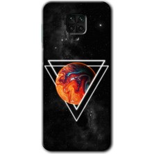 Gramaphone Redmi Note 9 Pro Kılıf Hd Desen Baskılı Arka Kapak + Kırılmaz Cam - Kızıl Gezegen