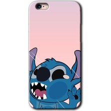 Gramaphone Apple iPhone 6s Plus Kılıf Hd Desen Baskılı Arka Kapak + Kırılmaz Cam - Stitch