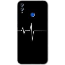 Gramaphone Honor 8c Kılıf Hd Desen Baskılı Arka Kapak - Heart Rytm