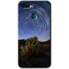 Gramaphone Oppo A5S Kılıf Hd Desen Baskılı Arka Kapak + Kırılmaz Cam - Eclipse Sky