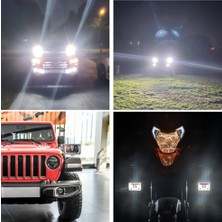 C9 5" Rgb Kuru Kafa Angel Skull Off Road LED Lambası Jeep Wrangler & Cherokee & LN106 Uyumlu Far