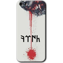 iPhone 5s Kılıf Hd Desen Baskılı Arka Kapak + Kırılmaz Cam - Kan Uykusu