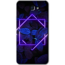 Galaxy J7 Prime Kılıf Hd Desen Baskılı Arka Kapak + Kırılmaz Cam - Mekanik Yaprak 5