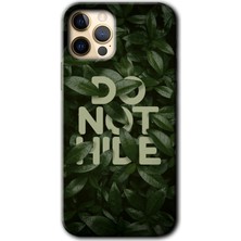 iPhone 12 Pro Max Kılıf Hd Desen Baskılı Arka Kapak + Kırılmaz Cam - Do Not Hide