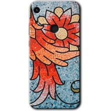 Honor 8A Kılıf Hd Desen Baskılı Arka Kapak + Kırılmaz Cam - Mozaik Çiçek
