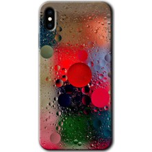 iPhone Xs Kılıf Hd Desen Baskılı Arka Kapak - Wet Bubbles