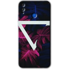 Gramaphone Honor 8x Kılıf Hd Desen Baskılı Arka Kapak + Kırılmaz Cam - Mekanik Yaprak