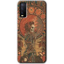 Vivo Y20S Kılıf Hd Desen Baskılı Arka Kapak + Esnek Nano Cam - Aşk