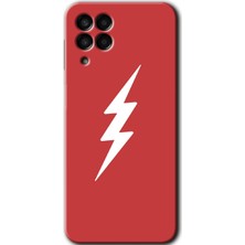Gramaphone Galaxy M33 Kılıf Hd Desen Baskılı Arka Kapak + Kırılmaz Cam - Flash Logo
