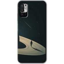 Redmi Note 10 5g Kılıf Hd Desen Baskılı Arka Kapak + Esnek Nano Cam - Space Planet