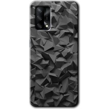 Gramaphone Oppo A74 Kılıf Hd Desen Baskılı Arka Kapak + Kırılmaz Cam - Dark Broke