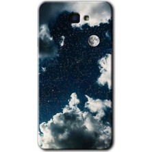 Gramaphone Galaxy J7 Prime Kılıf Hd Desen Baskılı Arka Kapak + Kırılmaz Cam - Gece Gökyüzü