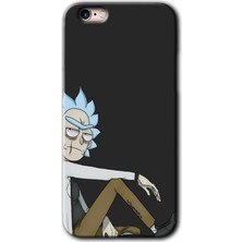 iPhone 6s Plus Kılıf Hd Desen Baskılı Arka Kapak + Kırılmaz Cam - Rick