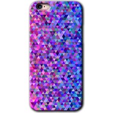 iPhone 6 Kılıf Hd Desen Baskılı Arka Kapak + Kırılmaz Cam - Pixel Mozaik