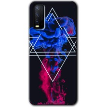 Vivo Y11S Kılıf Hd Desen Baskılı Arka Kapak + Kırılmaz Cam - Mekanik Duman 1