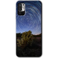 Gramaphone Redmi Note 10 5g Kılıf Hd Desen Baskılı Arka Kapak + Esnek Nano Cam - Eclipse Sky